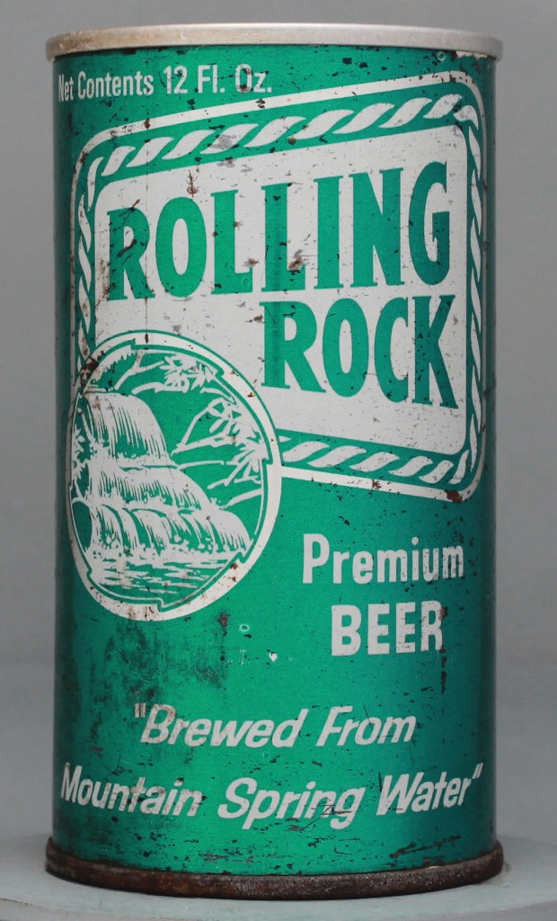 Rolling Rock Premium Beer 12 Oz Tab Top Can