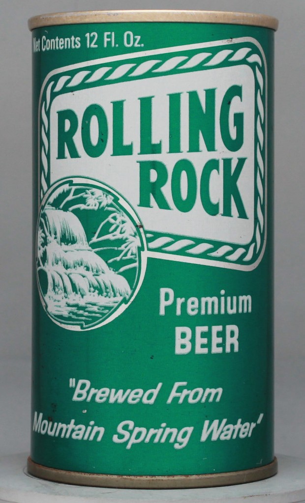 Rolling Rock Premium Beer 12 Oz Tab Top Can