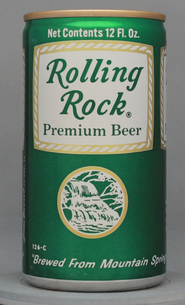 Rolling Rock Premium Beer 12 Oz Tab/Stay Top Can
