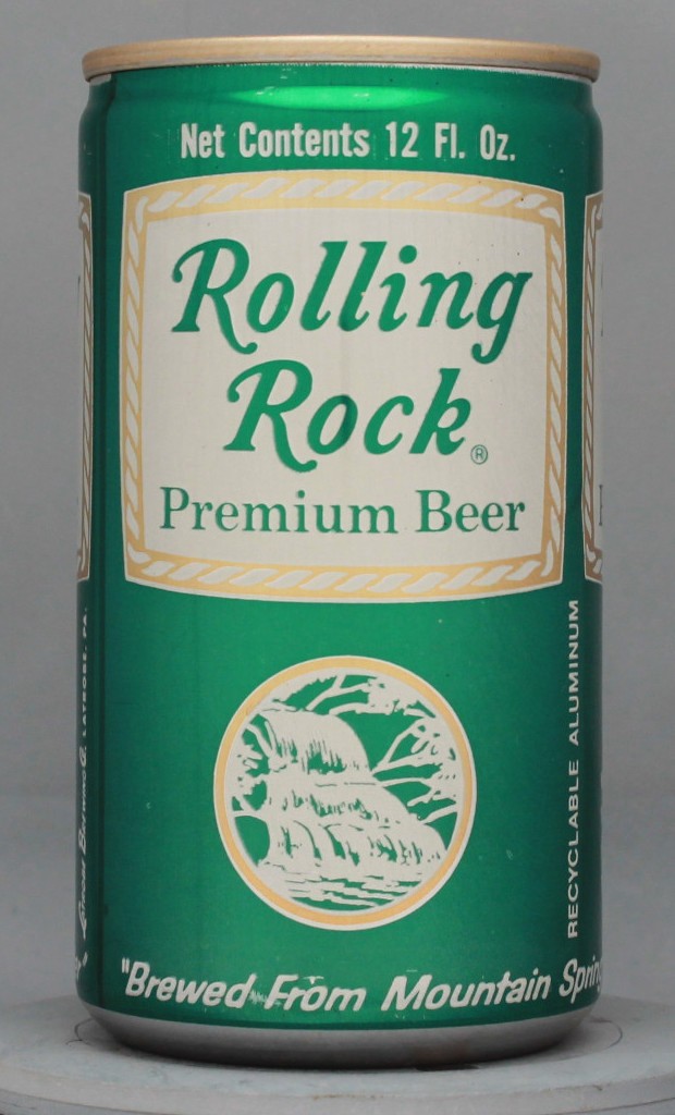 Rolling Rock Premium Beer 12 Oz Tab Top Can