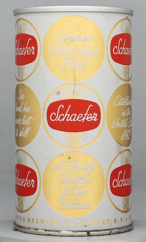 Schaefer America's Oldest Lager Beer 12 Oz Zip/Tab Top Can