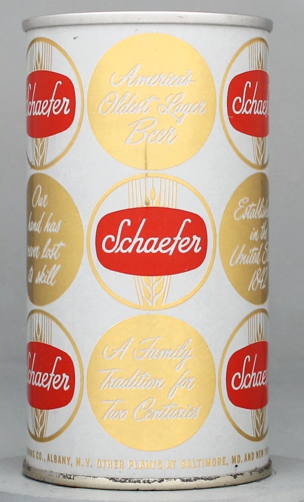 Schaefer Beer 12 Oz Zip Top Can