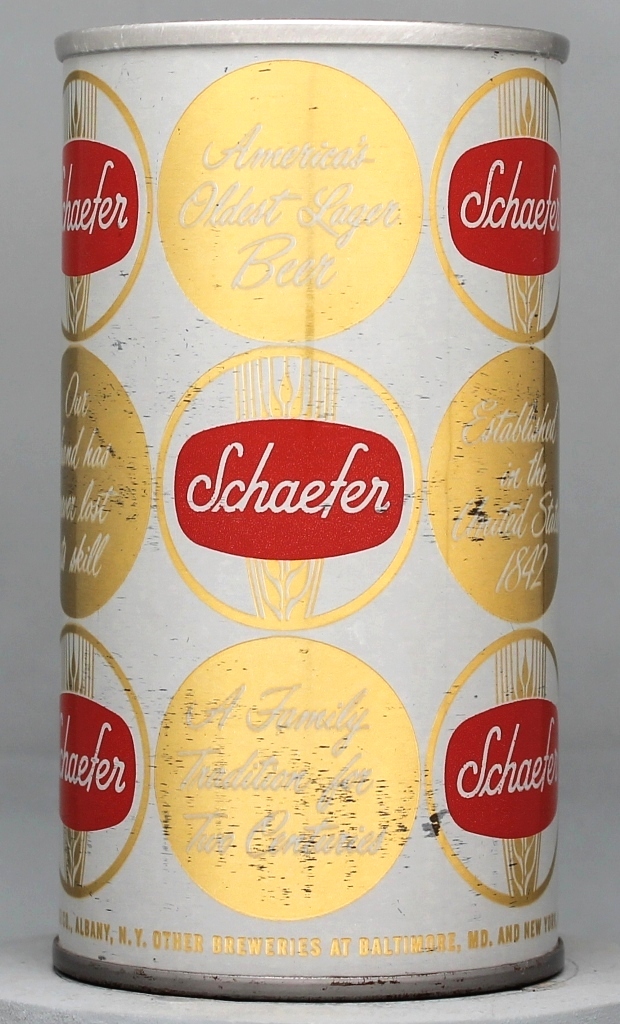 Schaefer Beer 12 Oz Tab Top Can