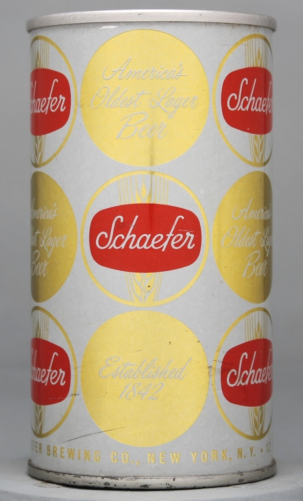 Schaefer America's Oldest Lager Beer 12 Oz Zip Top Can