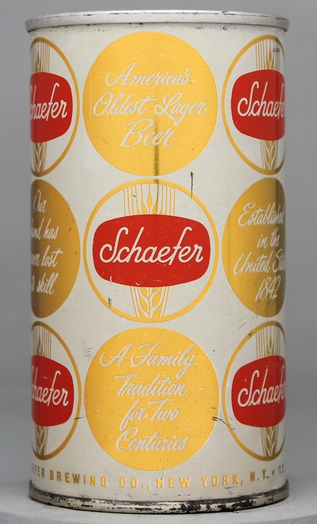 Schaefer Beer 12 Oz Zip Top Can
