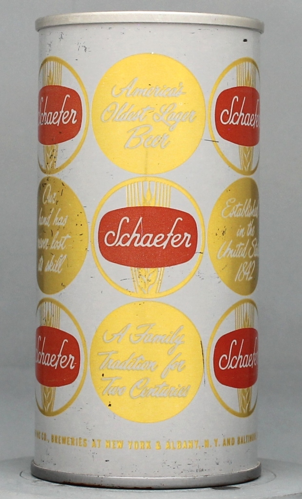Schaefer Beer 10 Oz Zip/Tab Top Can