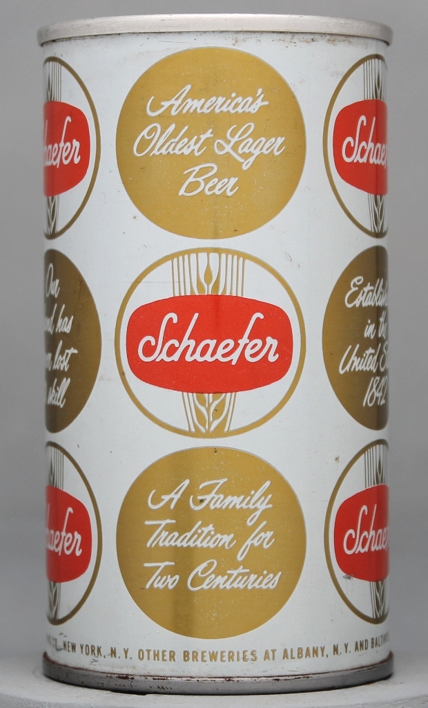 Schaefer America's Oldest Lager Beer 12 Oz Tab Top Can