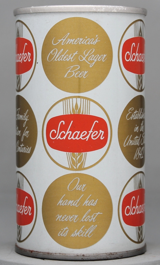 Schaefer America's Oldest Lager Beer 12 Oz Tab Top Can