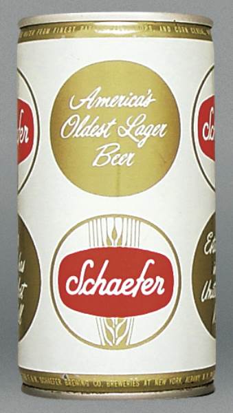 Schaefer Beer 12 Oz Tab Top Can