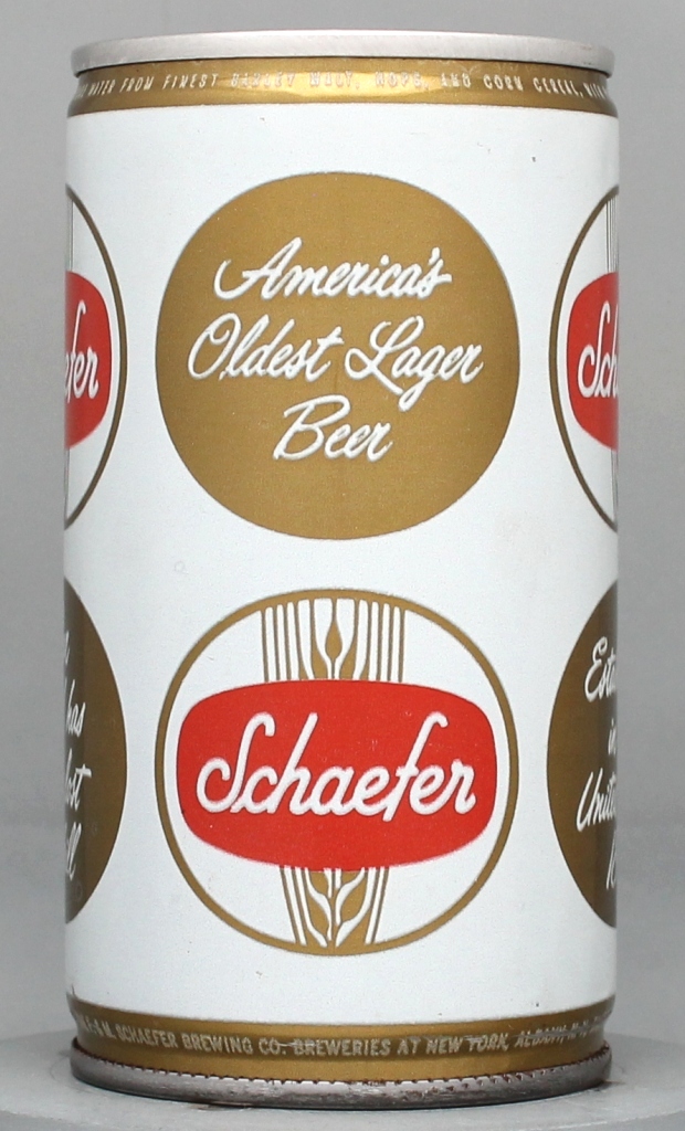 Schaefer Beer 12 Oz Tab Top Can
