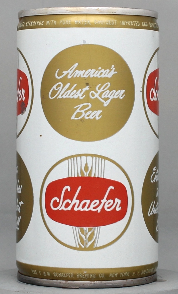 Schaefer Beer 12 Oz Tab Top Can