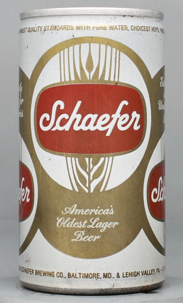 Schaefer Beer 12 Oz Tab Top Can