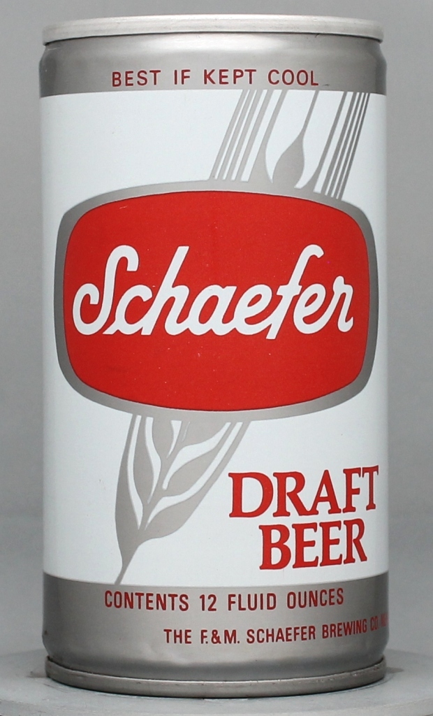 Schaefer Draft 12 Oz Tab Top Can