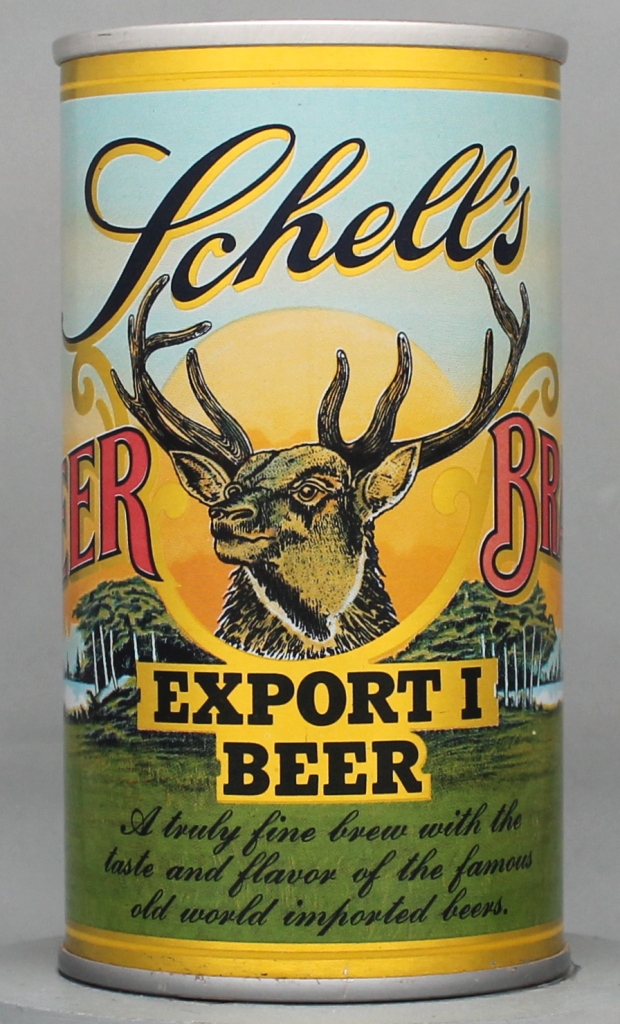 Schell's Deer Brand Export Beer 12 Oz Tab Top Can