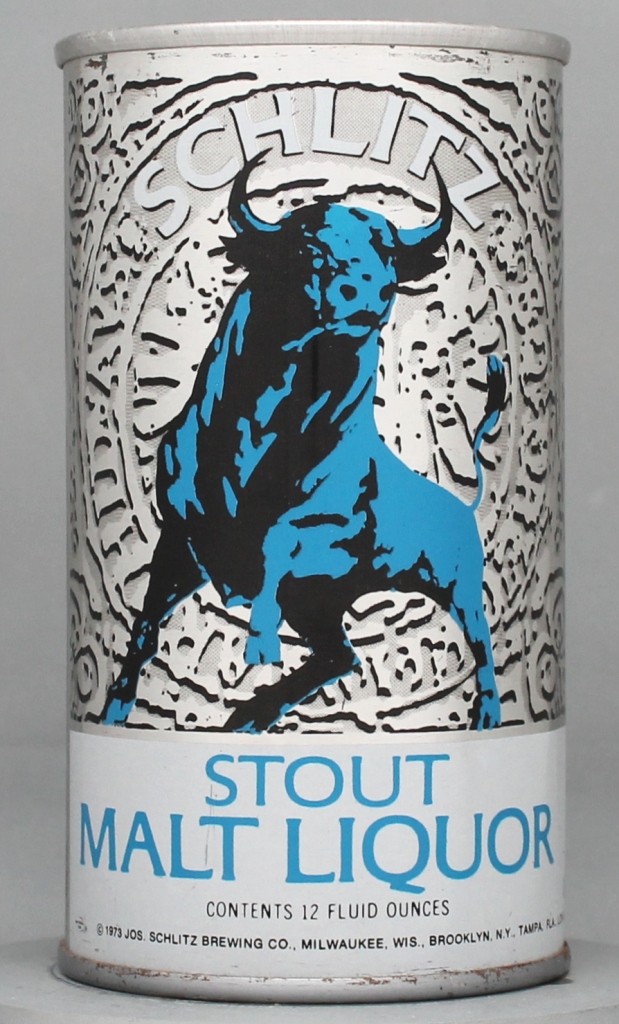 Schlitz Stout Malt Liquor 12 Oz Tab Top Can
