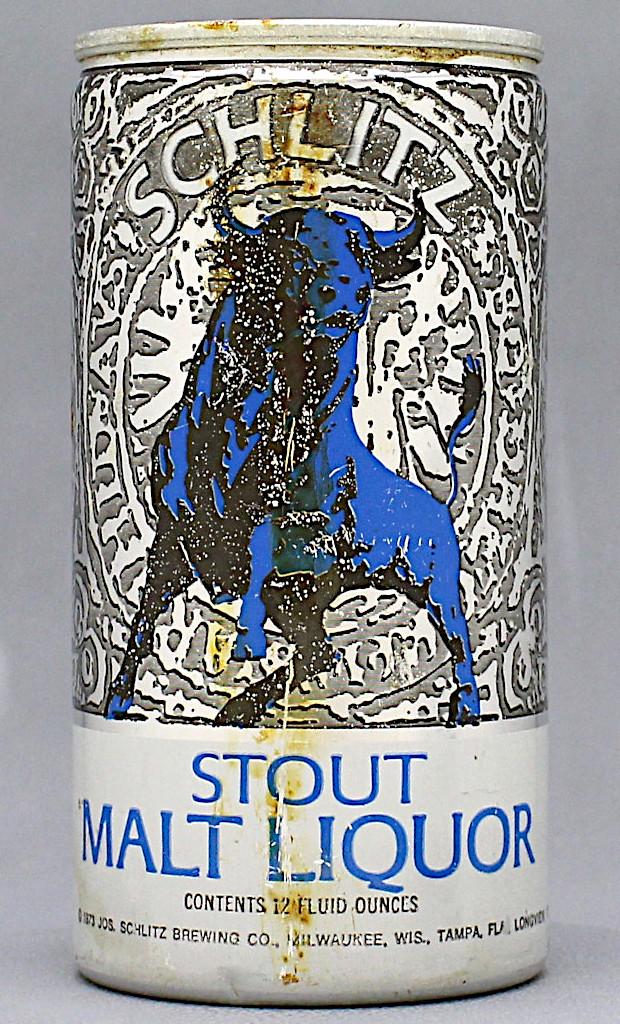 Schlitz Stout Malt Liquor 12 Oz Tab Top Can