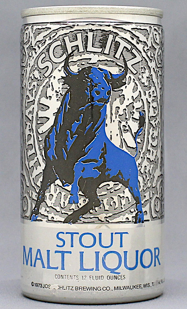 Schlitz Stout Malt Liquor 12 Oz Tab Top Can
