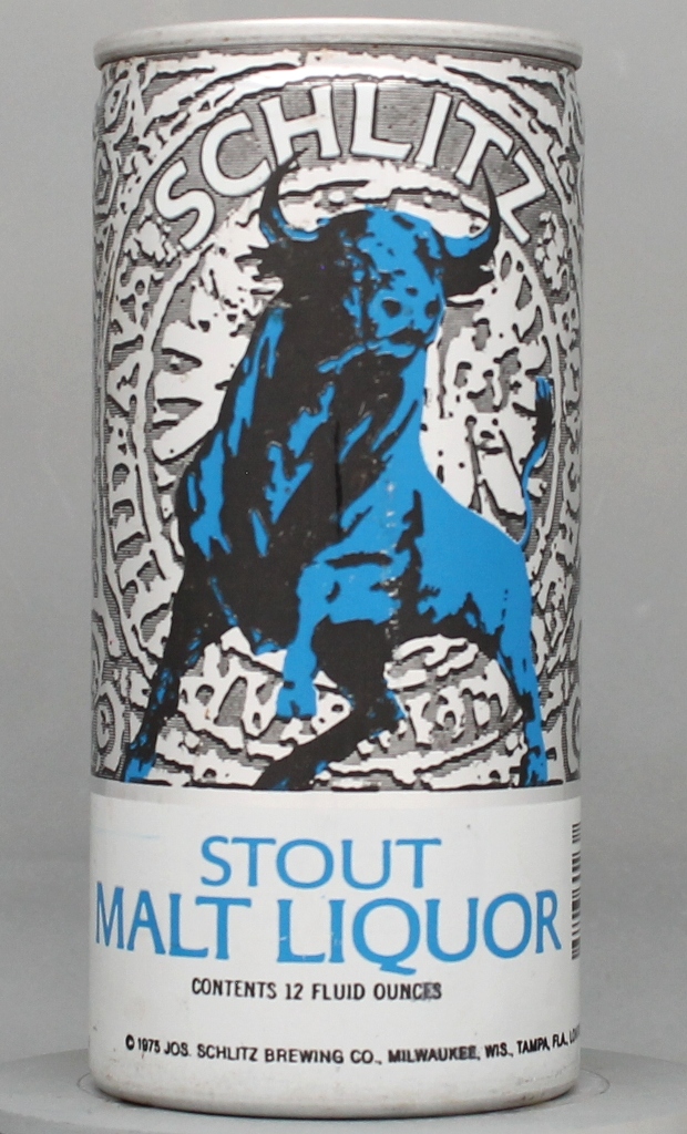 Schlitz Stout Malt Liquor 12 Oz Tab Top Can