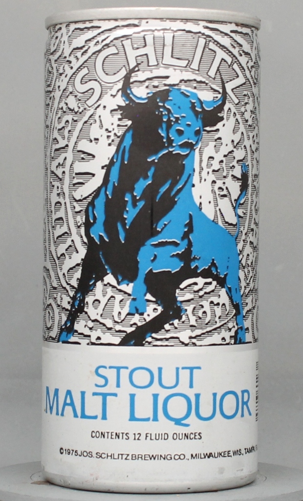 Schlitz Stout Malt Liquor 12 Oz Tab Top Can