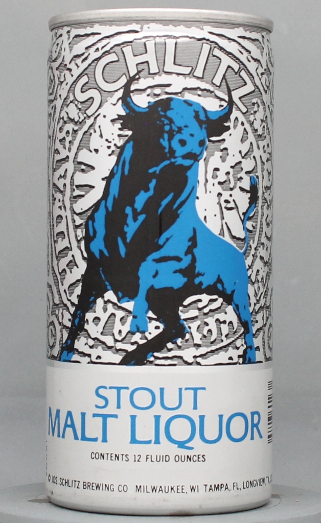 Schlitz Stout Malt Liquor 12 Oz Tab Top Can