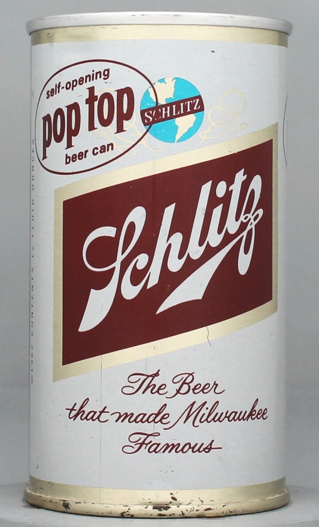Schlitz Beer 12 Oz Zip Top Can