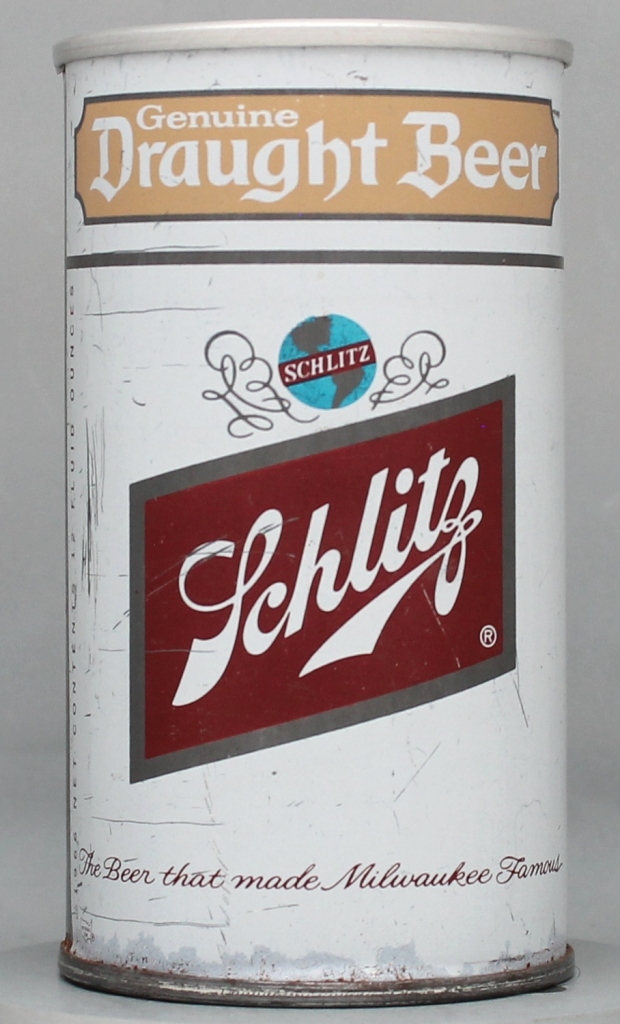 Schlitz Genuine Draft 12 Oz Tab Top Can