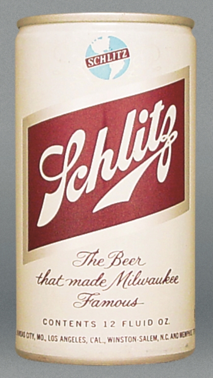Schlitz Beer 12 Oz Tab Top Can