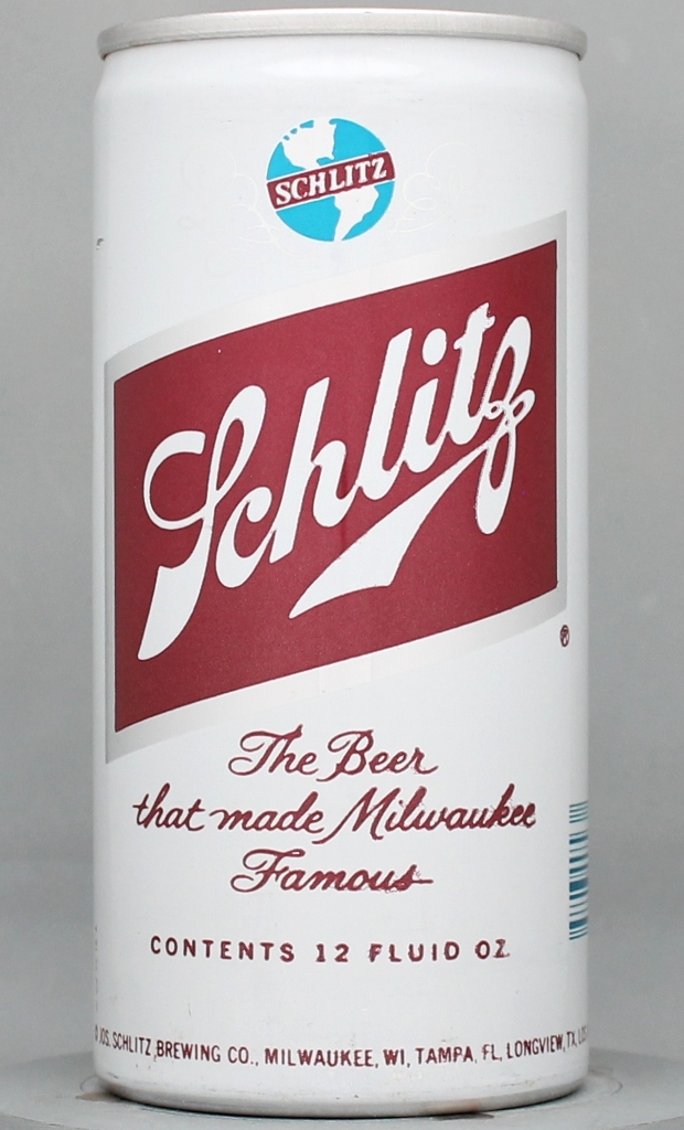 Schlitz Beer 12 Oz Tab Top Can