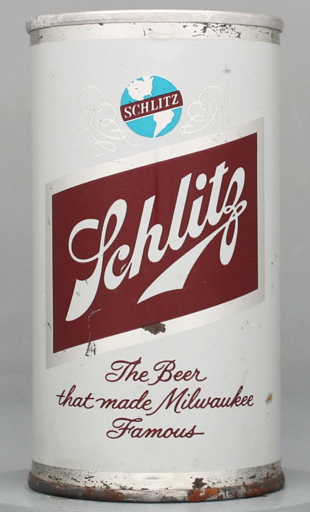 Schlitz Beer 12 Oz Tab Top Can