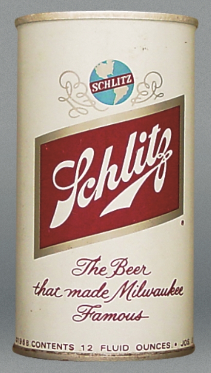 Schlitz Beer 12 Oz Zip/Tab Top Can