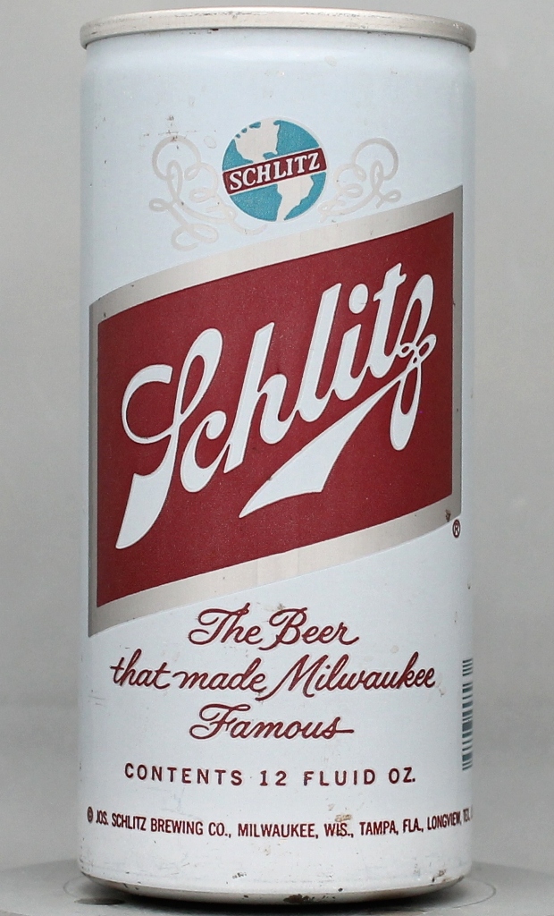 Schlitz Beer 12 Oz Tab Top Can