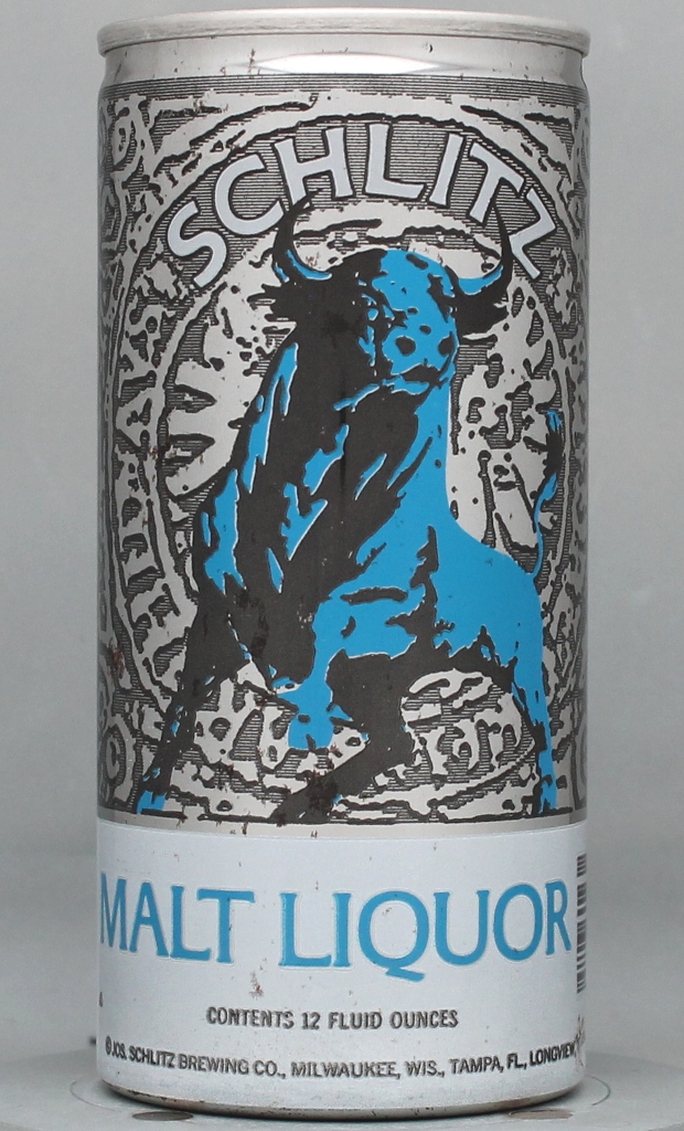 Schlitz Malt Liquor 12 Oz Tab Top Can