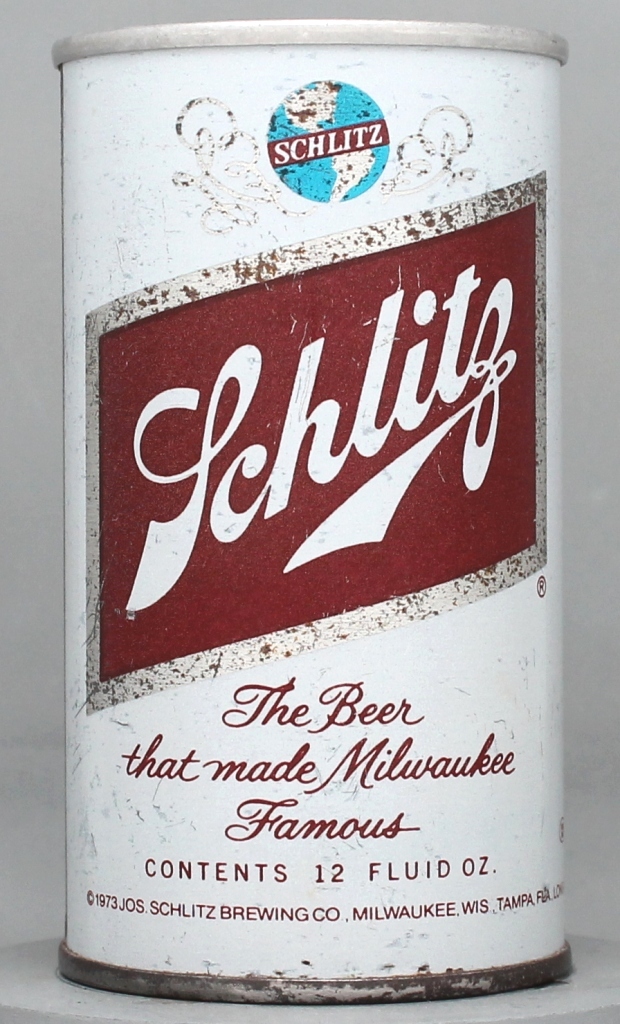 Schlitz Beer 12 Oz Tab Top Can