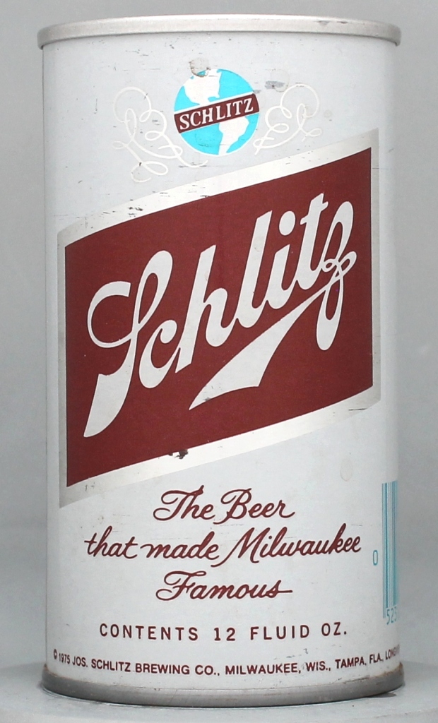 Schlitz Beer 12 Oz Tab Top Can