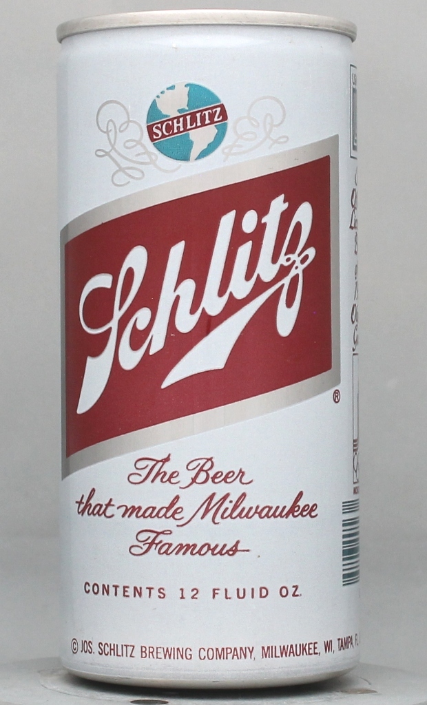 Schlitz Beer 12 Oz Tab Top Can