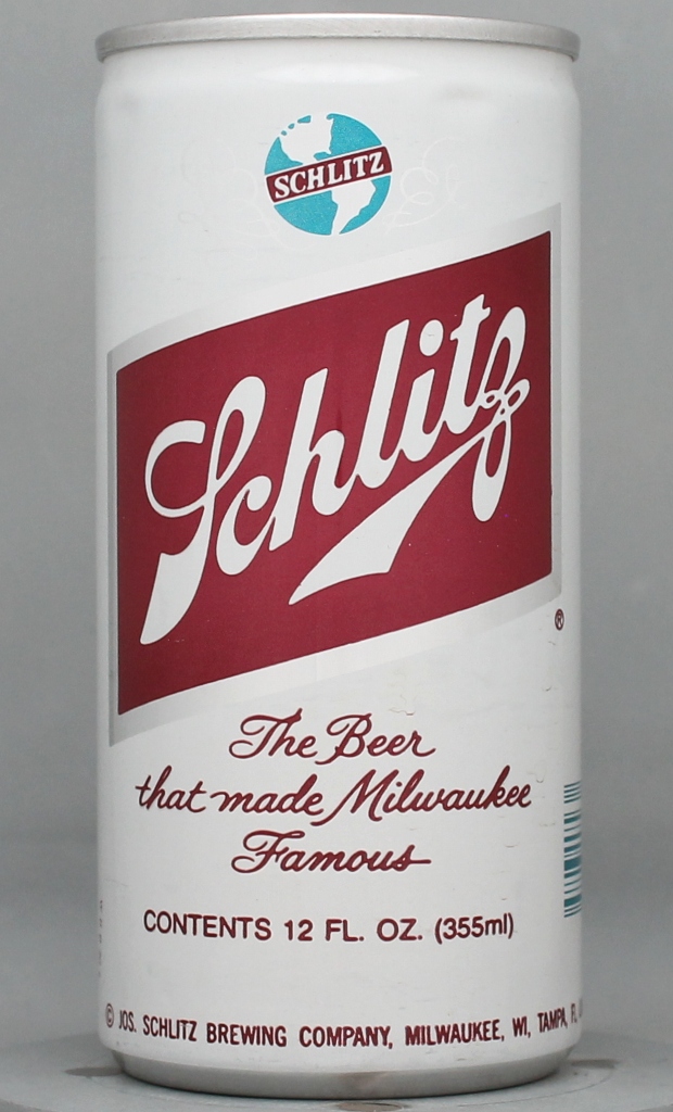 Schlitz Beer 12 Oz Tab Top Can