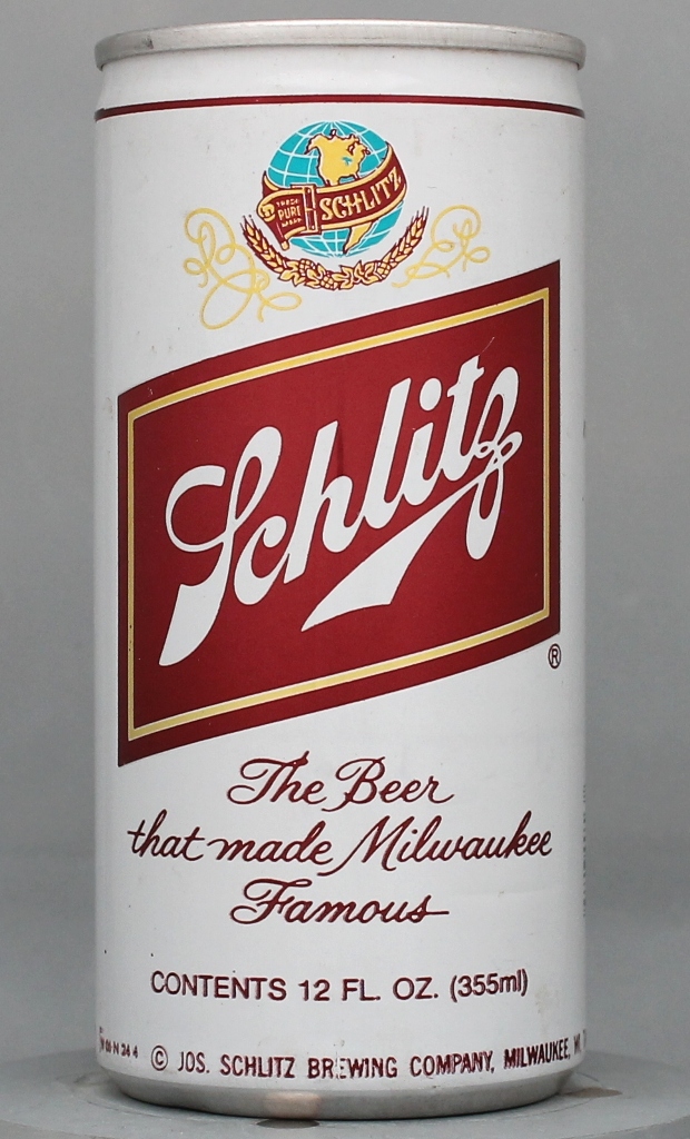 Schlitz Beer 12 Oz Tab Top Can
