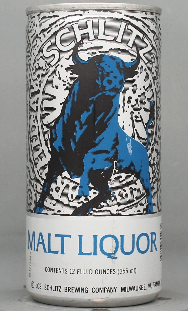 Schlitz Malt Liquor 12 Oz Tab Top Can
