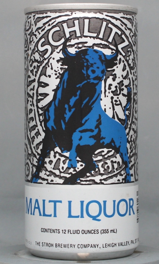 Schlitz Malt Liquor 12 Oz Tab Top Can