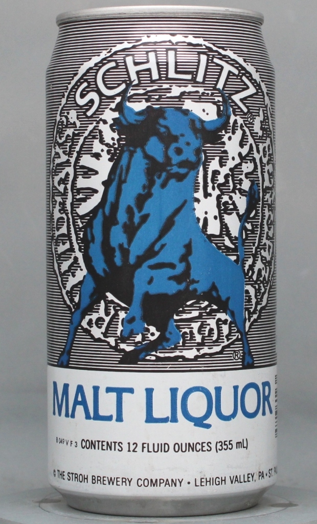 Schlitz Malt Liquor 12 Oz Tab Top Can