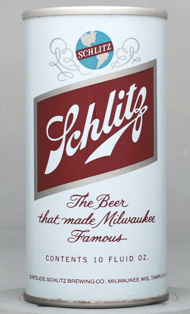 Schlitz Beer 10 Oz Tab Top Can