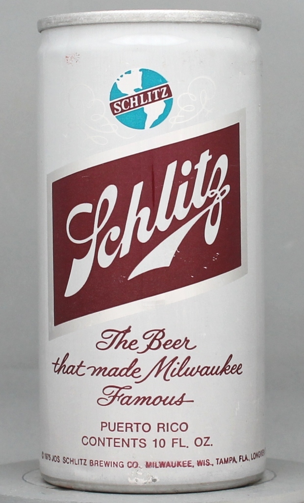 Schlitz Beer 10 Oz Tab Top Can