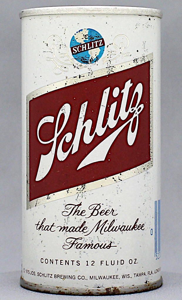 Schlitz Beer 12 Oz Tab Top Can