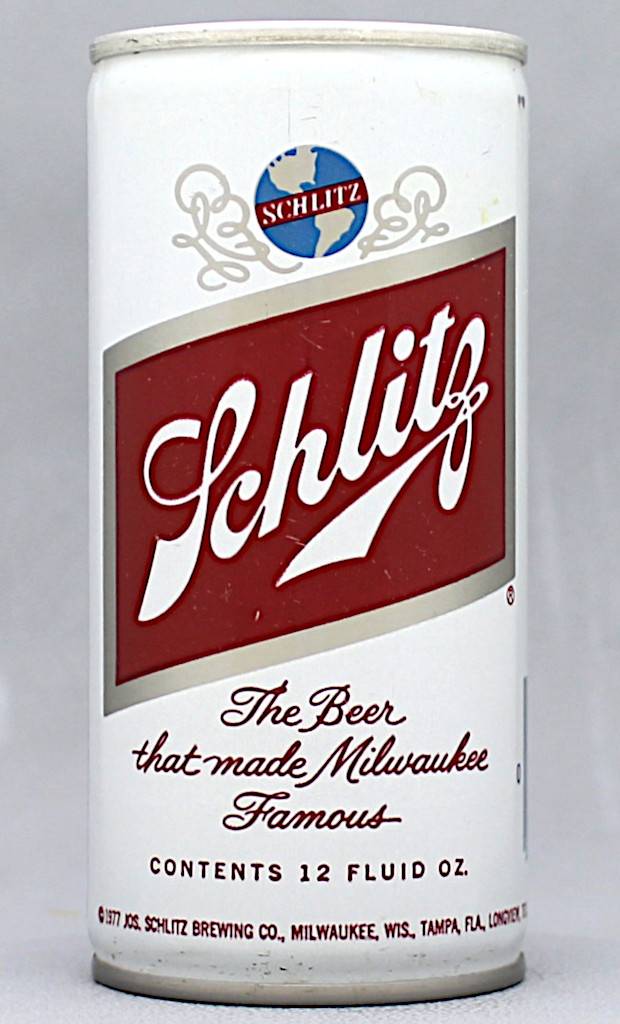 Schlitz Beer 12 Oz Tab Top Can