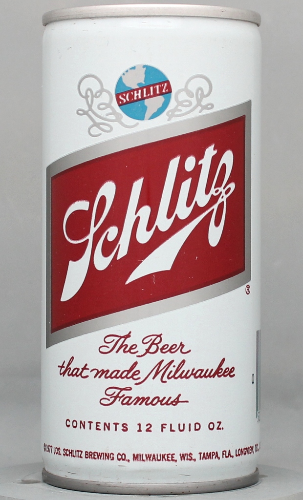 Schlitz Beer 12 Oz Tab Top Can