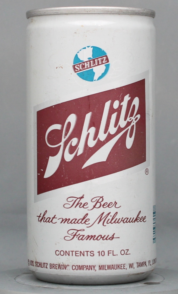 Schlitz Beer 10 Oz Tab Top Can