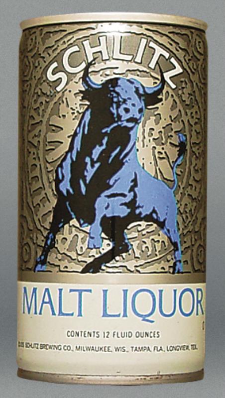 Schlitz Malt Liquor 12 Oz Tab Top Can