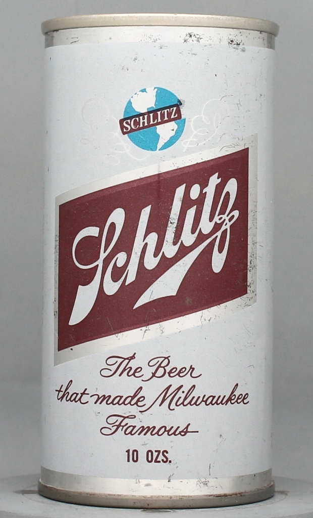 Schlitz Beer 10 Oz Tab Top Can