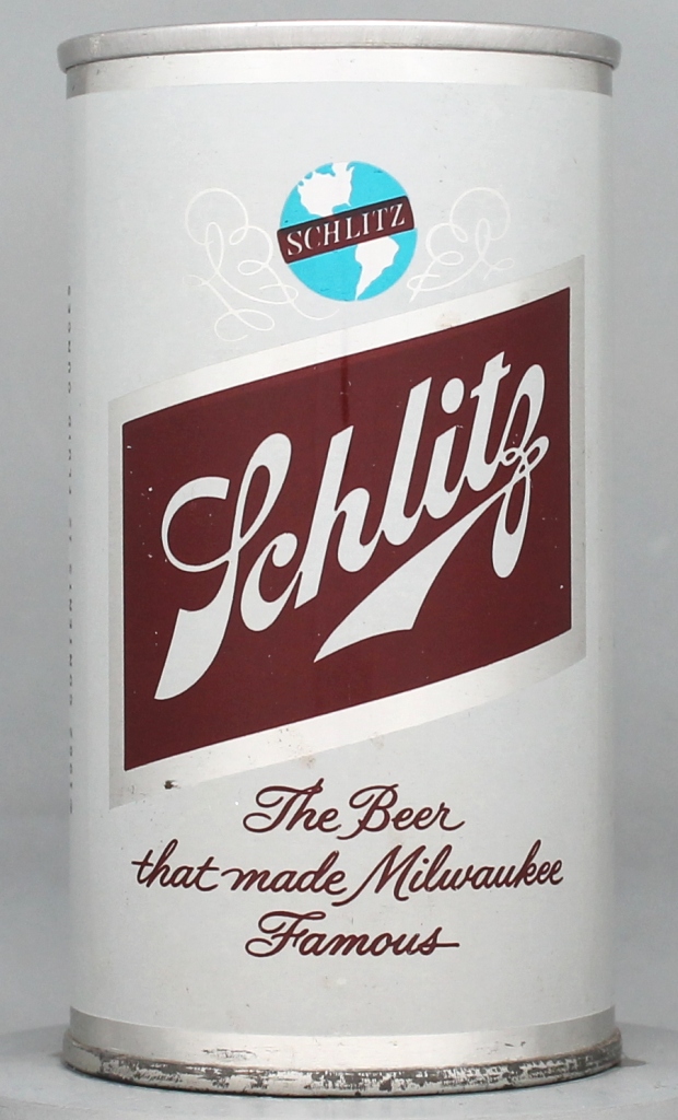 Schlitz Beer 12 Oz Zip/Tab Top Can