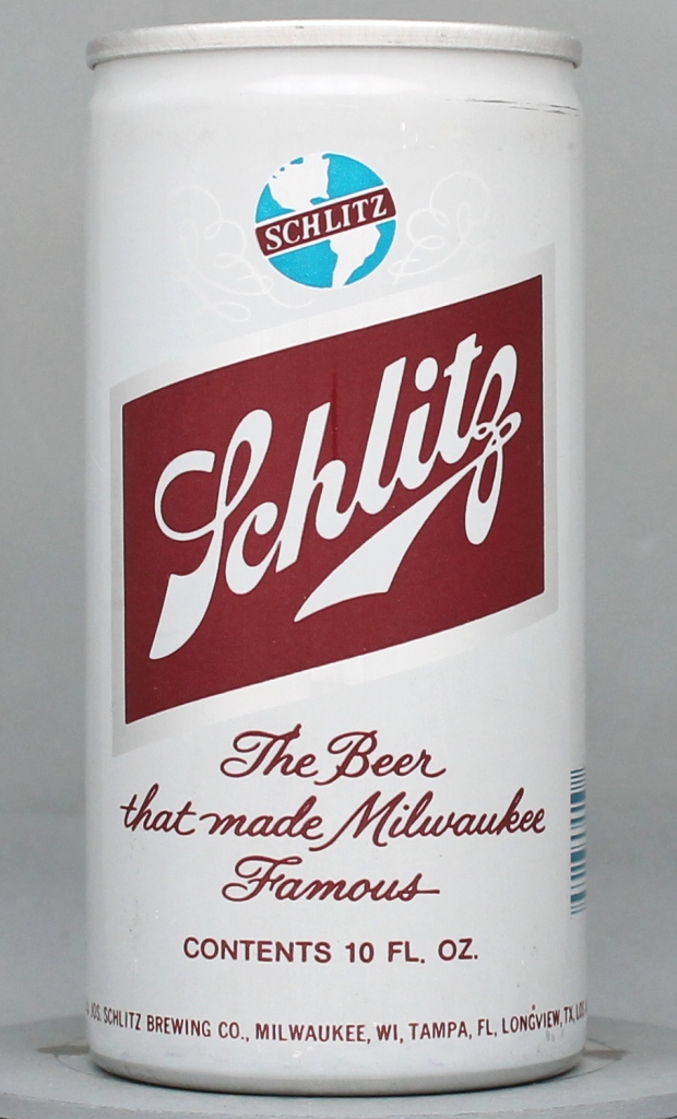Schlitz Beer 10 Oz Tab Top Can